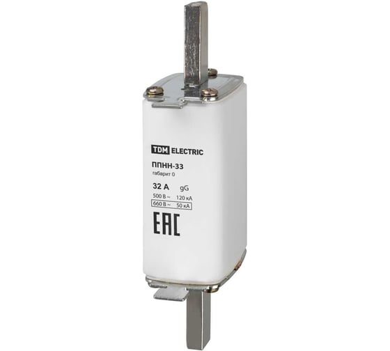 Плавкая вставка предохранителя ППНН-33 TDM ELECTRIC габарит 0 32А SQ0713-0011