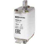 Плавкая вставка предохранителя ППНН-33 TDM ELECTRIC габарит 00 10А SQ0713-0054