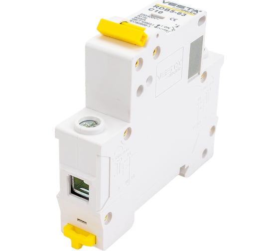 Автоматический выключатель Vesta Electric avt. vesta 1p-10a rdb5 6ka, HLAV000107