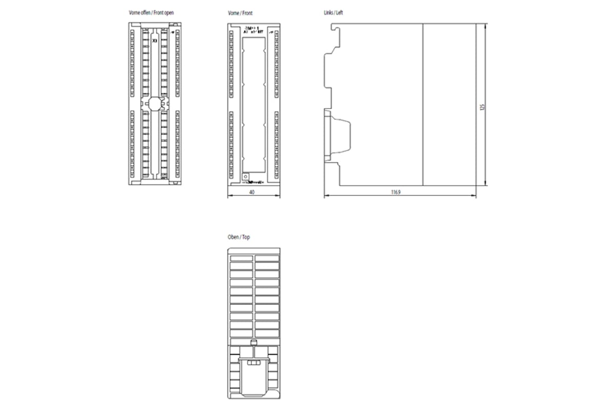 Sm331 siemens схема подключения