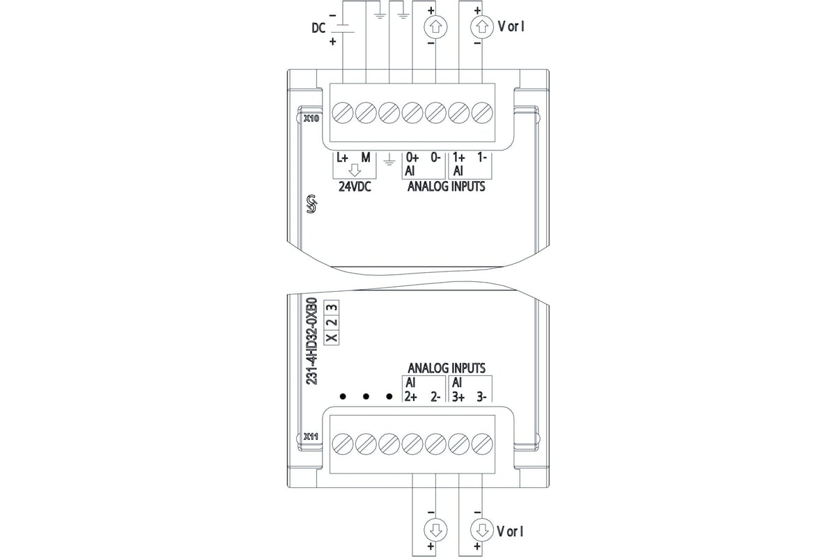Модуль аналогового ввода Siemens simatic s7-1200, 6es7231-4hd32-0xb0 ...