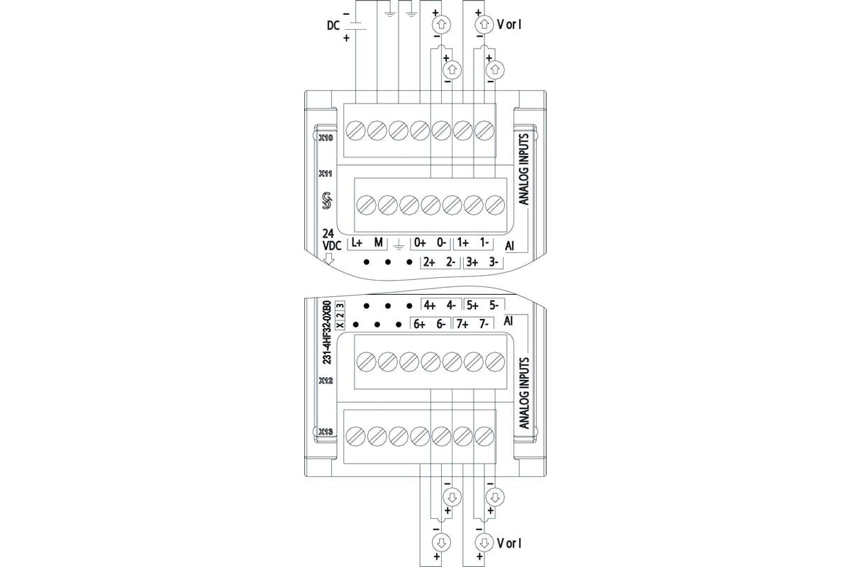 Модуль аналогового ввода Siemens simatic s7-1200, sm 1231, 8 ai