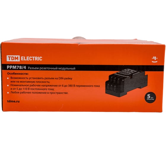 Модульный разъем TDM ELECTRIC РРМ78/4 для РЭК78/4 SQ0701-0008