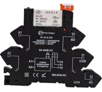 Интерфейсный модуль реле РЕЛЕОН 1 CO контакт 6А; 230В AC/DC; пруж. зажимы RM161023000