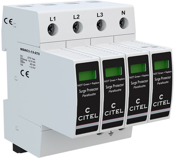 Устройство защиты от импульсных перенапряжений Citel УЗИП тип 1+2 DAC1-13S-40-275 821710224 1