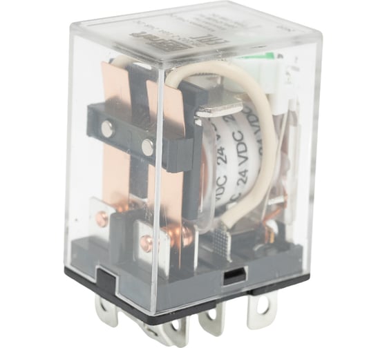 Промежуточное реле DEKraft 2-контактное, с led инд. 10а 24в dc пр-102 23904DEK
