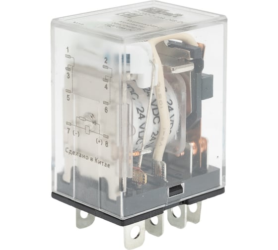 Промежуточное реле DEKraft 2-контактное, с led инд. 10а 24в dc пр-102 23904DEK