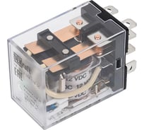 Промежуточное реле DEKraft 2-контактное, с led инд. 10а 12в dc пр-102 23903DEK