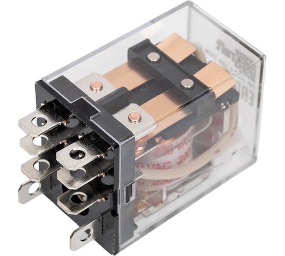 Промежуточное реле DEKraft 2-контактное, с led инд. 10а 230в ac пр-102 23917DEK