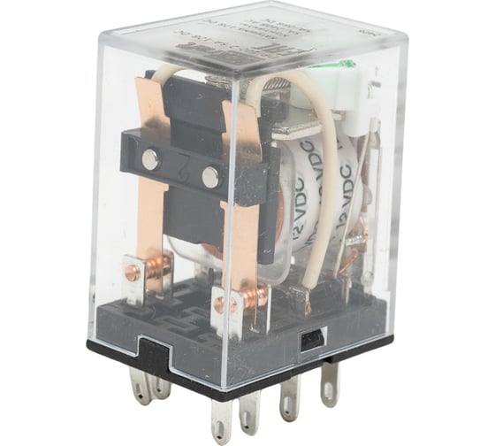 Промежуточное реле DEKraft 2-контактное, с led инд. 5а 12в dc пр-102 23836DEK