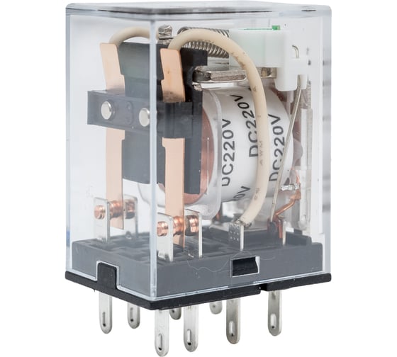 Промежуточное реле DEKraft 2-контактное, с led инд. 5а 220в dc пр-102 23848DEK