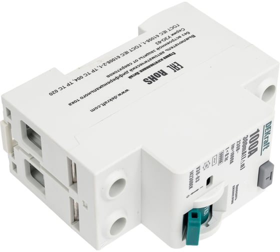 Устройство защитного отключения DEKraft узо-03 вдт, 2p, 100a 300ма тип ac, 6ка 14230DEK