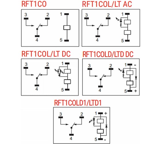 Реле Shenler 1c 110v dc + светодиод + диод RFT1CO110LD