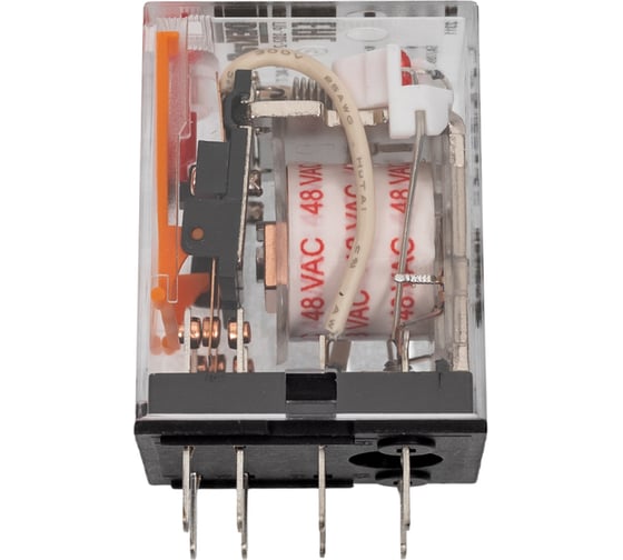 Промежуточное реле DEKraft 2-контактное, с led инд. и test функ. 5а 48в ac пр-102 23859DEK