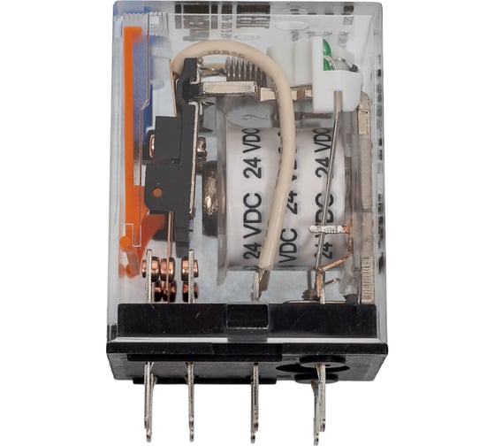 Промежуточное реле DEKraft 2-контактное, с led инд. и test функ. 5а 24в dc пр-102 23839DEK