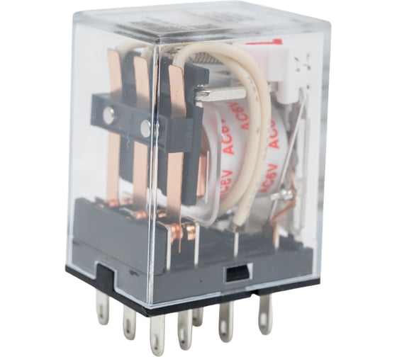 Промежуточное реле DEKraft 3-контактное, с led инд. 5а 6в ac пр-102 23876DEK