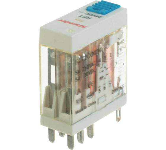 Реле Shenler 1c 12v dc + светодиод + тест-кнопка + диод RFT1CO012LTD 1
