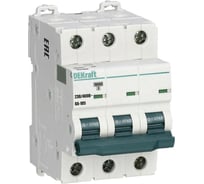 Автоматический выключатель DEKraft 3p, 1a, характеристика b, ва-105, 10ка 13124DEK