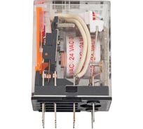 Промежуточное реле DEKraft 4 контакта, с led индикацией и test функцией, 3а, 24в ac, пр-102 23821DEK