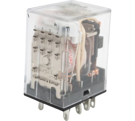Промежуточное реле DEKraft 4 контакта, с led индикацией, 3а, 230в ac, пр-102 23830DEK 1