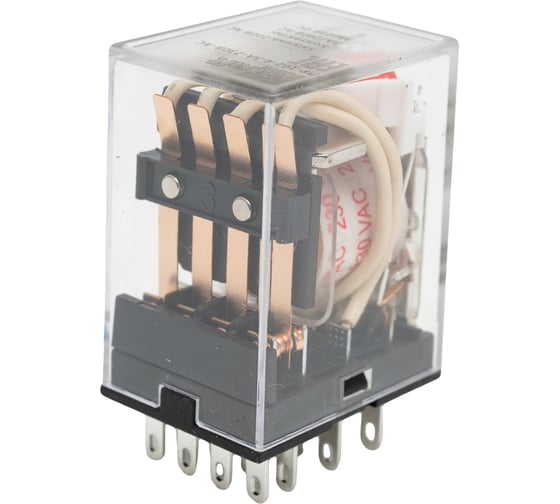 Промежуточное реле DEKraft 4 контакта, с led индикацией, 3а, 230в ac, пр-102 23830DEK