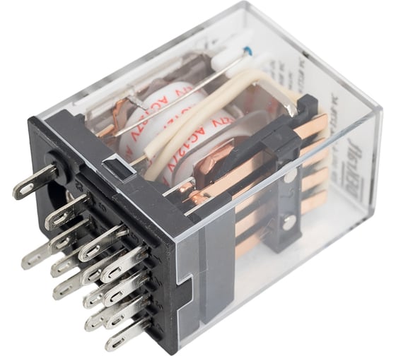 Промежуточное реле DEKraft 4 контакта, с led индикацией, 5а, 127в ac, пр-102 23899DEK