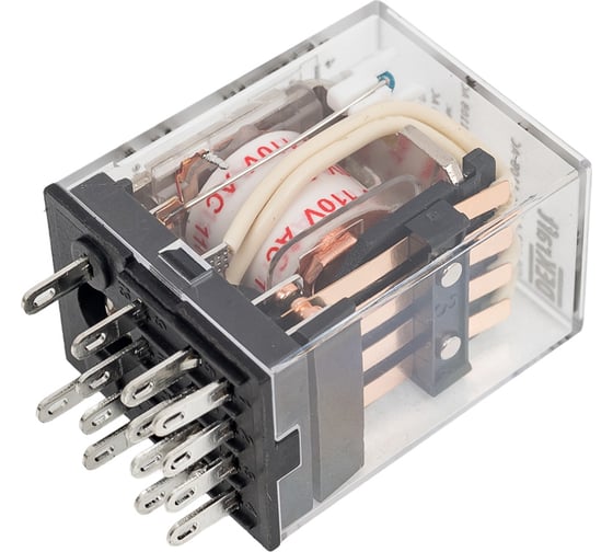 Промежуточное реле DEKraft 4 контакта, с led индикацией, 5а, 110в ac, пр-102 23898DEK