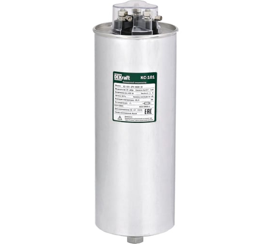 Косинусный конденсатор DEKraft трехфазный 400в, 30квар серии кс-101 50415DEK 1