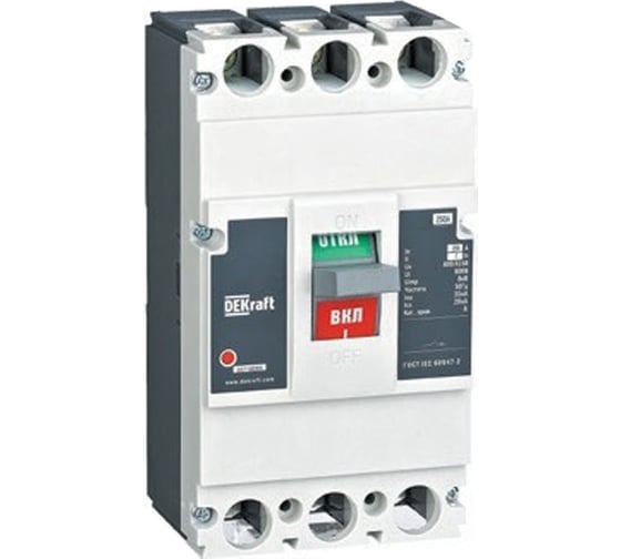 Автоматический выключатель DEKraft 3p 630а 35ка 5in ва-306l 22724DEK