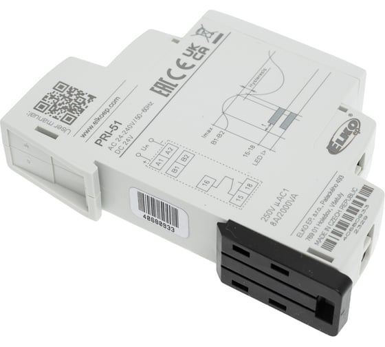 Реле контроля тока ELKO PRI-51/8A AC24-230V/DC 24V EP 00000000354