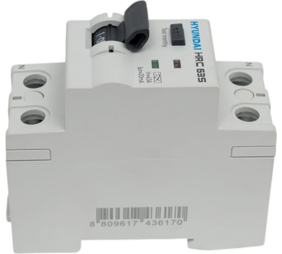 Устройство защитного отключения Hyundai HRC63S 2PG4S0000C 00063F 2п, 63A, 30mA 13.05.000056