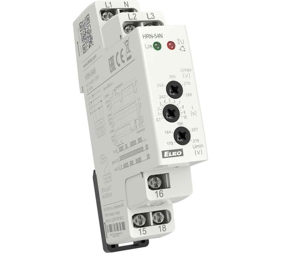 Реле контроля напряжения ELKO HRN-54N AC 3x400V/230V EP 00000000244 1