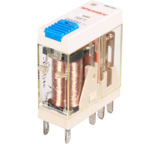 Реле Shenler 2c 110v dc + светодиод + тест-кнопка RFT2CO110LT 1