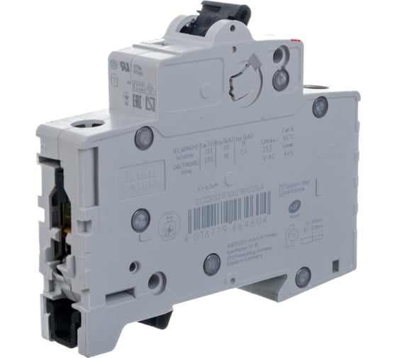 Автоматический модульный выключатель ABB 1п C S201 6кА 25А 2CDS251001R0254