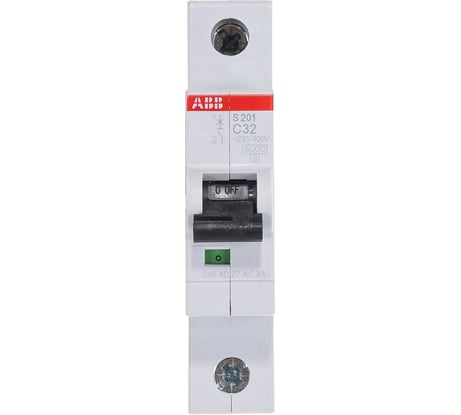 Автоматический модульный выключатель ABB 1п C S201 6кА 32А 2CDS251001R0324