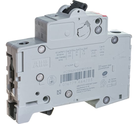 Автоматический модульный выключатель ABB 1п C S201 6кА 32А 2CDS251001R0324