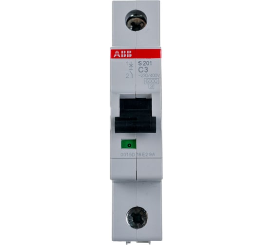Автоматический модульный выключатель ABB 1п C S201 6кА 3А 2CDS251001R0034