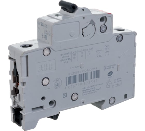 Автоматический модульный выключатель ABB 1п C S201 6кА 4А 2CDS251001R0044
