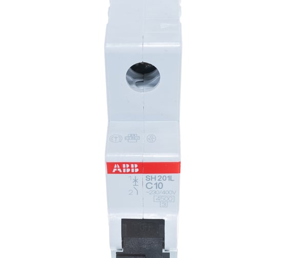 Автомат модульный ABB 1п C SH201L 4.5кА 10А 2CDS241001R0104