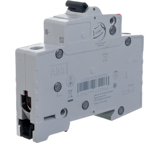 Автомат модульный ABB 1п C SH201L 4.5кА 10А 2CDS241001R0104