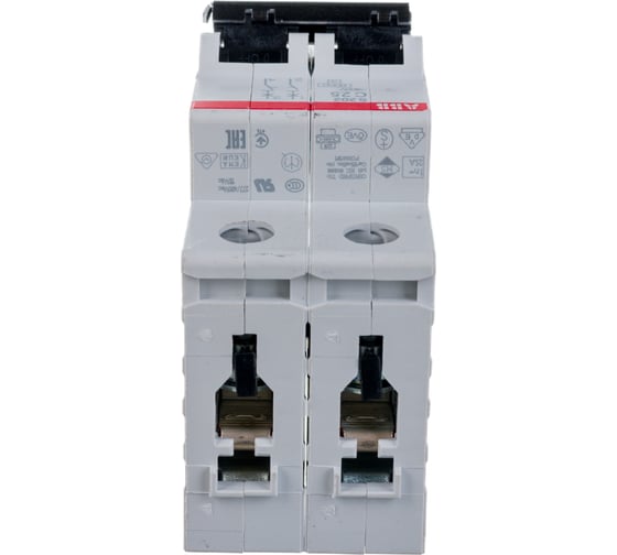 Автоматический модульный выключатель ABB 2п C S202 6кА 25А 2CDS252001R0254