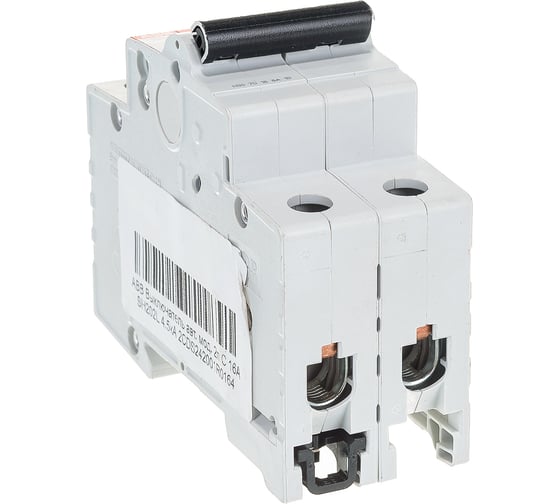 Автоматический модульный выключатель ABB 2п C SH202L 4.5кА 16А 2CDS242001R0164
