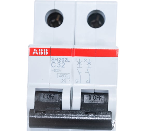 Автоматический модульный выключатель ABB 2п C SH202L 4.5кА 32А 2CDS242001R0324