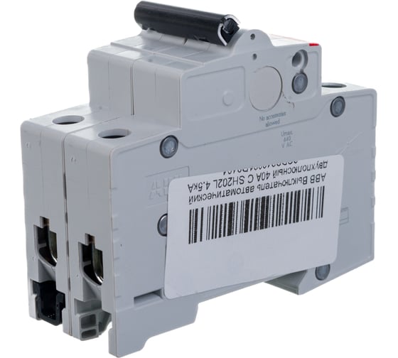 Автоматический модульный выключатель ABB 2п C SH202L 4.5кА 40А 2CDS242001R0404