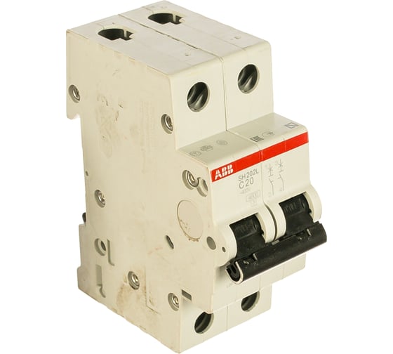 Автоматический модульный выключатель ABB 2п C SH202L 4.5кА 20А 2CDS242001R0204