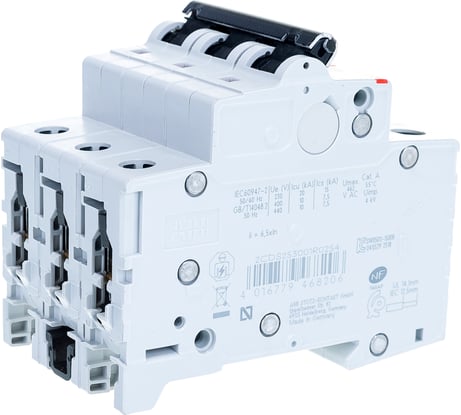 Автоматический модульный выключатель ABB 3п C S203 6кА 25А 2CDS253001R0254