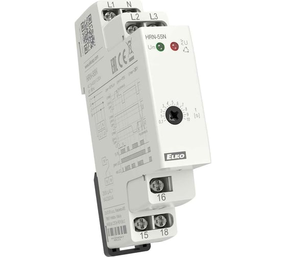 Реле контроля напряжения ELKO HRN-55N AC 3x265V EP 00000000067