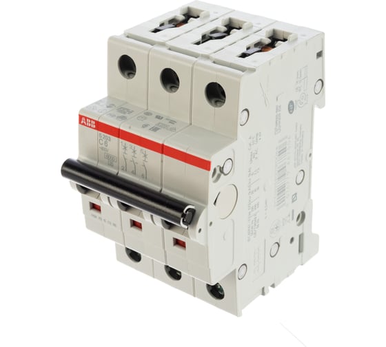 Автоматический модульный выключатель ABB 3п C S203 6кА 6А 2CDS253001R0064
