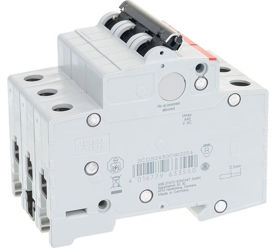 Автоматический модульный выключатель ABB 3п C SH203L 4.5кА 25А 2CDS243001R0254