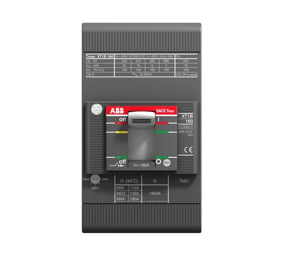 Автоматический выключатель ABB XT1B 160 TMD125-1250 125A 3p F F 1SDA066808R1